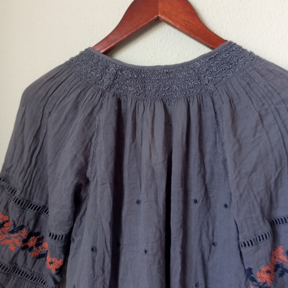 Free People XS You're Mine Peasant Tunic Top - Picture 7 of 11